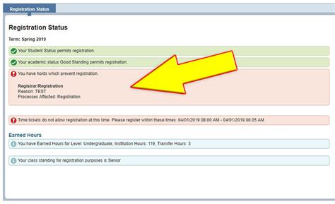 Registration Status .